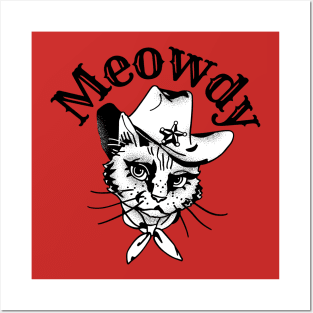 Meowdy Posters and Art